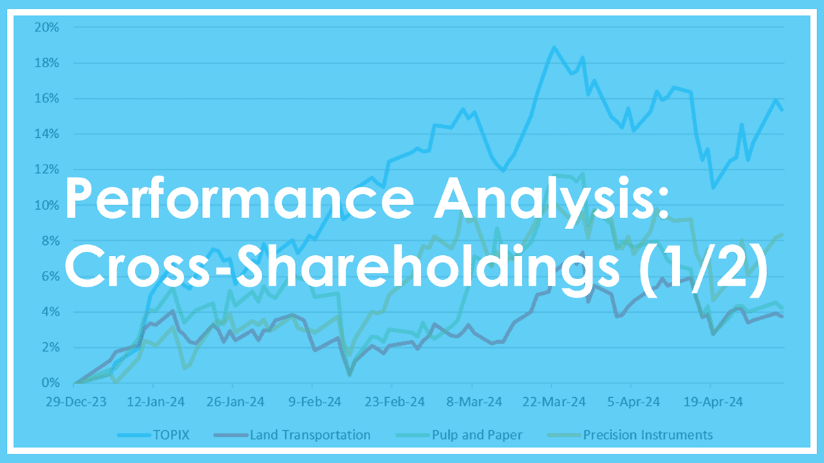 Successive Unwinding of Cross-Shareholdings and Resulting Downward Pressure on Stock Prices