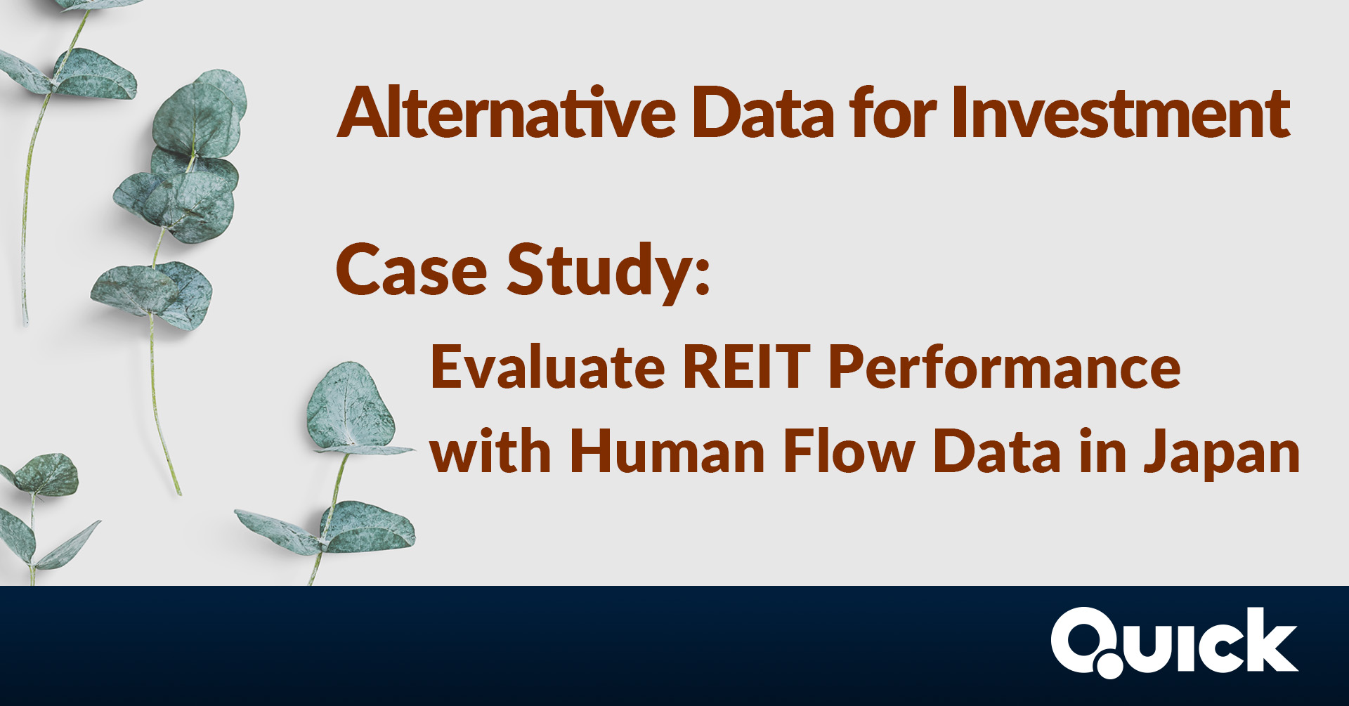 REIT Performance Estimation with Human Flow Data